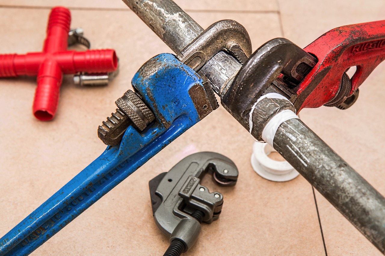 pipe and wrenches